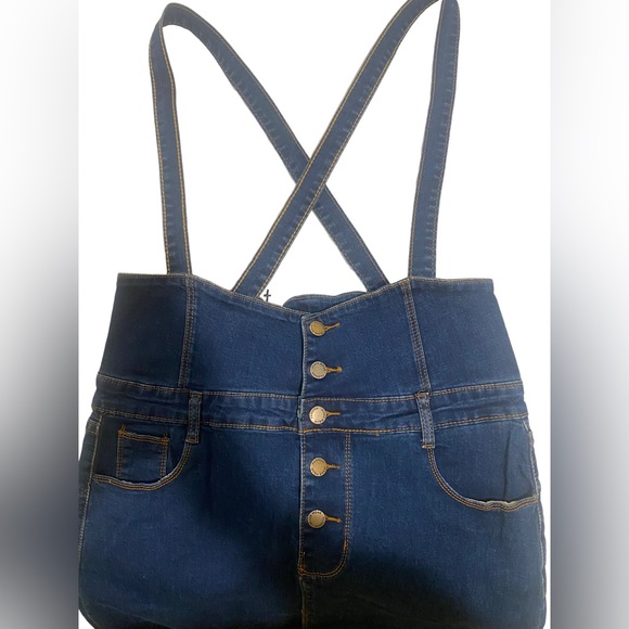 Denim overall dress - Picture 4 of 4